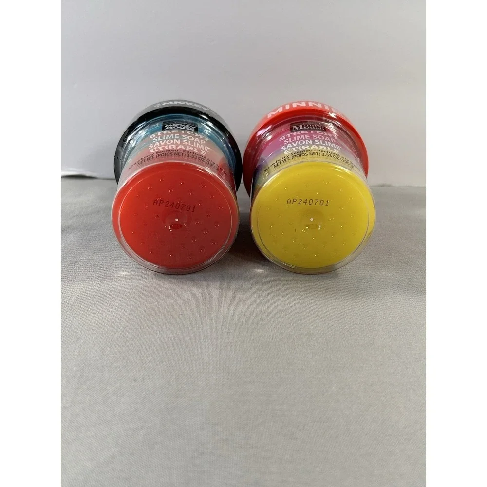 Disney Mickey and Minnie Mouse Stretchy‎ Slime Soap Strawberry Scent New
